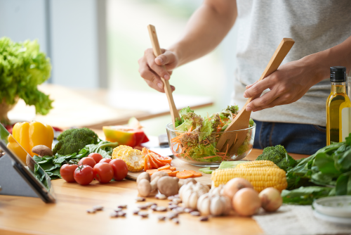 Photo of healthy food being served